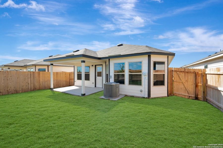 Exterior details and patio area of a home in Park Place, New Braunfels (Image 22). Exterior details and patio area of a home in Park Place, New Braunfels (Image 22).