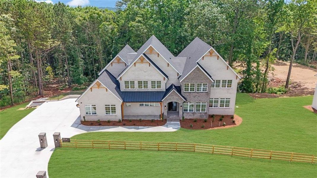 Front exterior of a new home in , Bethlehem, GA, highlighting curb appeal (Image 25). Front exterior of a new home in , Bethlehem, GA, highlighting curb appeal (Image 25).