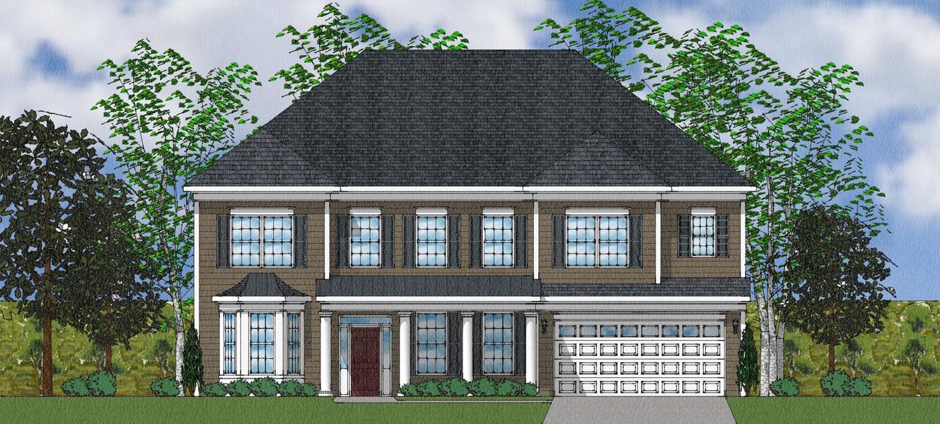 Representative exterior photo of a completed home built from the McKenna II - Elite Collection by Mungo Homes in Suter Estates, Easley, SC (Image 12).