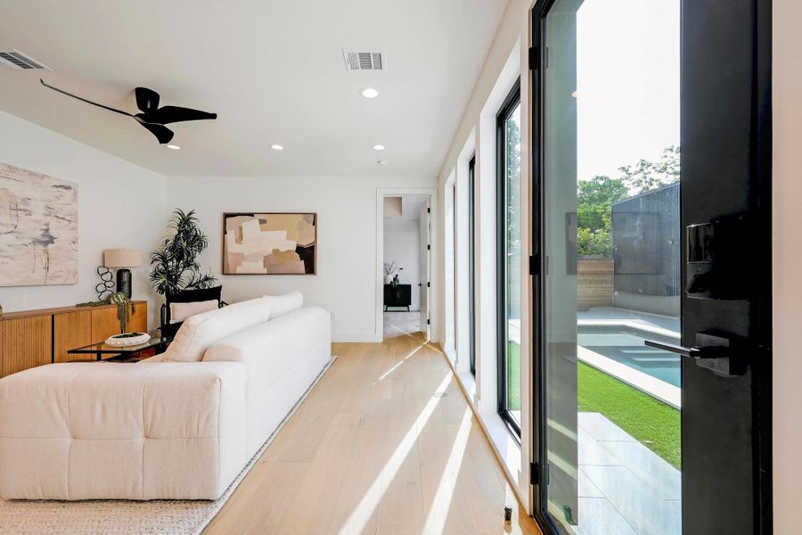 Furnished interior view inside a new home in , Austin (Image 11). Furnished interior view inside a new home in , Austin (Image 11).