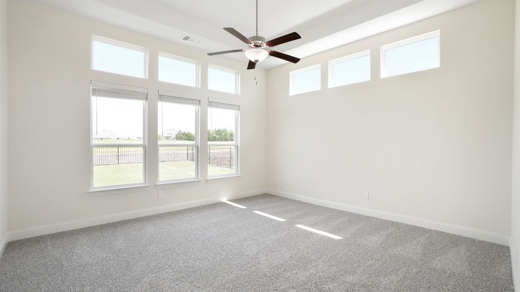 Representative furnished interior of a home built from the Dartmouth by DRB Homes in Creekhaven, Iowa Colony (Image 10).