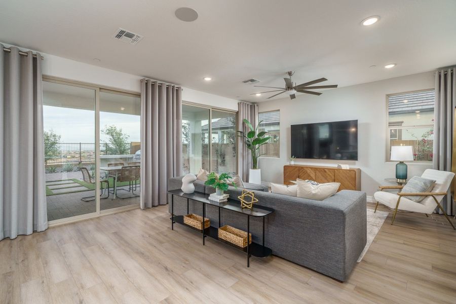 Furnished interior view inside a new home in The Ridge at Sienna Hills, Buckeye (Image 15).