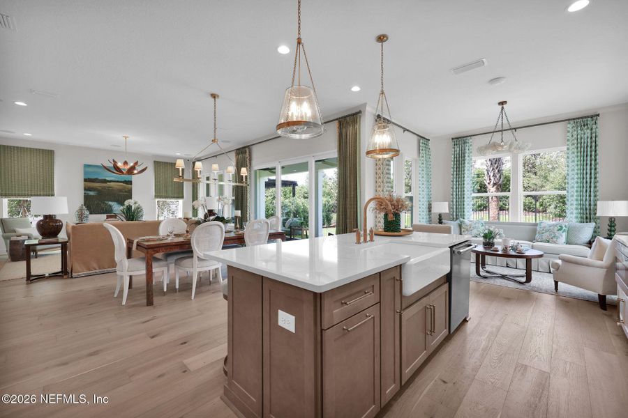 Furnished interior view inside a new home in Mariposa at EverRange 40' Series, Jacksonville (Image 33).