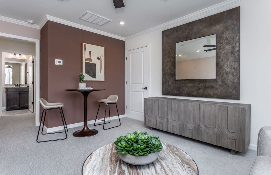 Representative furnished interior of a home built from the Compass by Del Webb in Del Webb at Chatham Park, Pittsboro (Image 29).