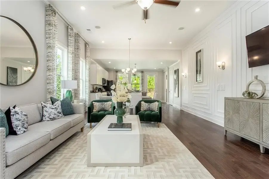 Furnished interior view inside a new home in , Hoschton (Image 4).