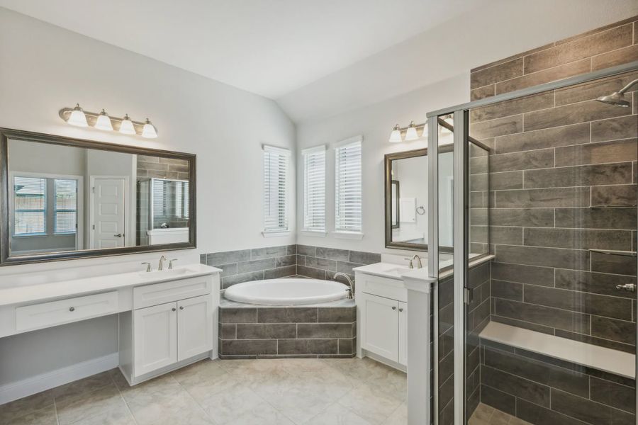 Representative furnished interior of a home built from the Lakeway by Chesmar Homes in Summer Crest, Crowley (Image 3).