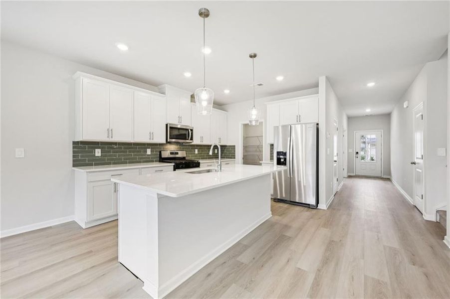 Furnished interior view inside a new home in Westmont Preserve, Powder Springs (Image 17).