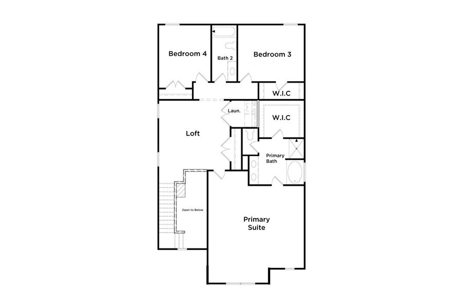 2D floor plan layout of this home in Chapel Hill, Newnan, GA (Image 3).