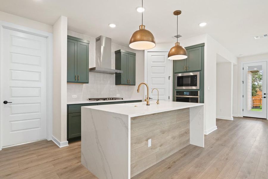 Furnished interior view inside a new home in Heritage, Dripping Springs (Image 7).