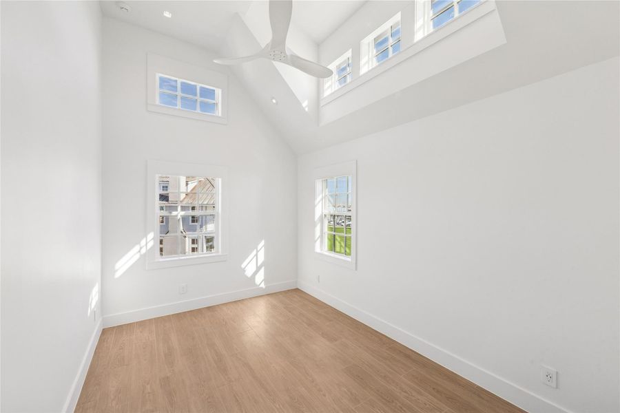 One of the upstairs secondary bedrooms.