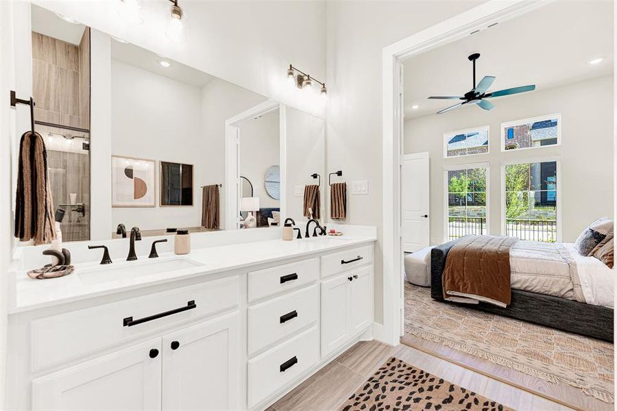 Furnished interior view inside a new home in , Frisco (Image 31).