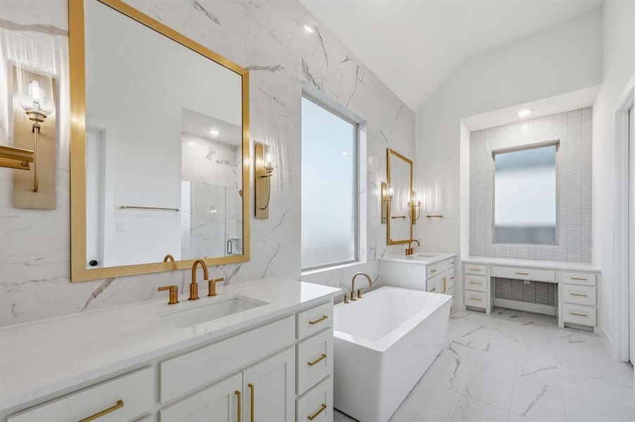 Furnished interior view inside a new home in Saddle Star Estates, Rockwall (Image 8). Furnished interior view inside a new home in Saddle Star Estates, Rockwall (Image 8).