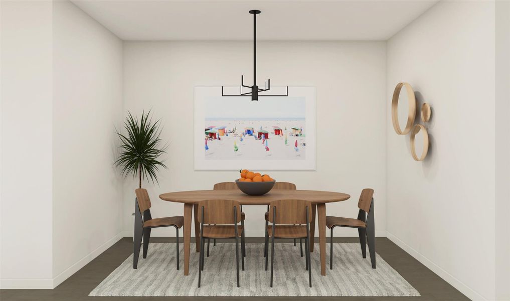 Charming dining area (*Artist rendering used for illustration purposes only.) Charming dining area (*Artist rendering used for illustration purposes only.)