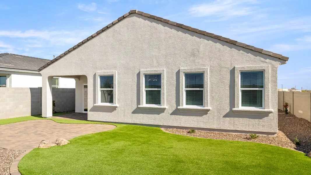 Exterior details and patio area of a home in Remington, Buckeye (Image 3). Exterior details and patio area of a home in Remington, Buckeye (Image 3).