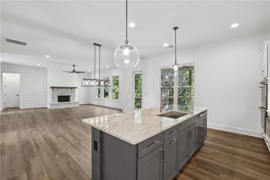 Furnished interior view inside a new home in , Dawsonville (Image 38).
