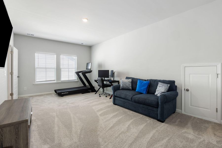 Furnished interior view inside a new home in Sweetgrass at Summers Corner: Arbor Collection, Summerville (Image 10). Furnished interior view inside a new home in Sweetgrass at Summers Corner: Arbor Collection, Summerville (Image 10).