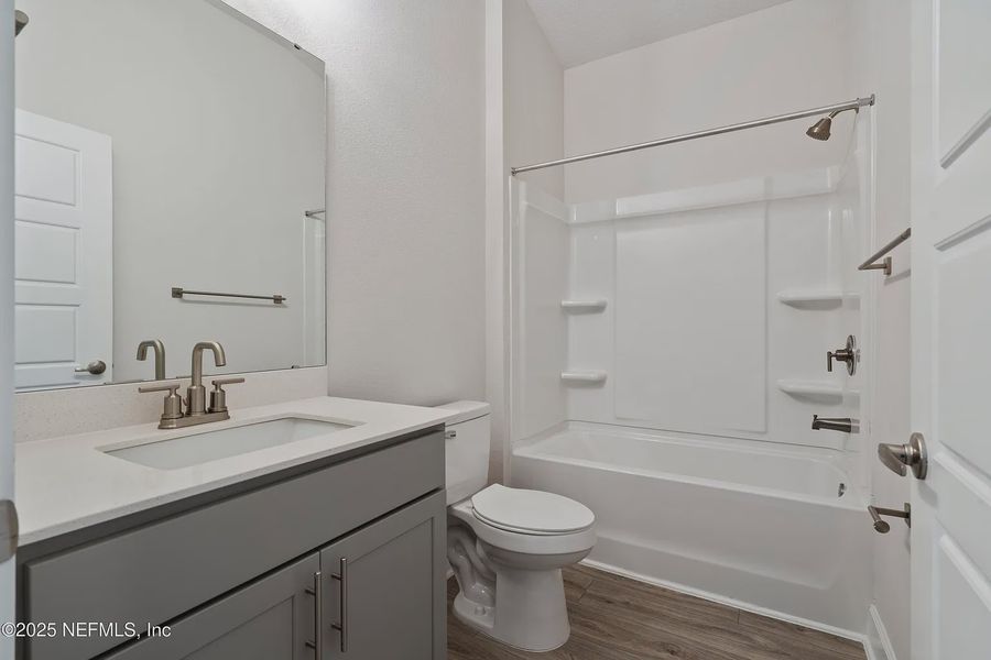 Furnished interior view inside a new home in Shadow Crest at Rolling Hills, Green Cove Springs (Image 8). Furnished interior view inside a new home in Shadow Crest at Rolling Hills, Green Cove Springs (Image 8).