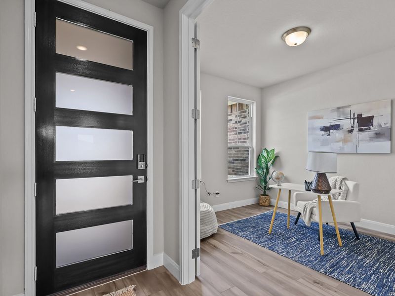 Furnished interior view inside a new home in Ladera, San Antonio (Image 6).