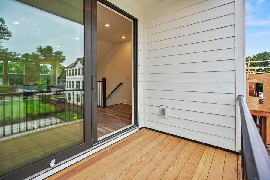 Exterior details and patio area of a home in West End Heights, Charlotte (Image 3). Exterior details and patio area of a home in West End Heights, Charlotte (Image 3).