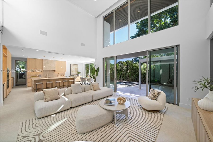 Furnished interior view inside a new home in , Miami (Image 6).