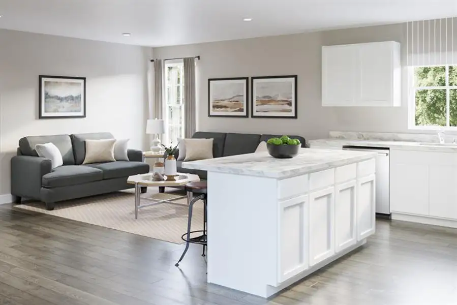 Representative furnished interior of a home built from the Henry by Ryan Homes in Colonial Village, Edenton (Image 2).