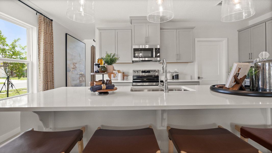 Representative furnished interior of a home built from the Jupiter by DRB Homes in Liberty Trace, Haines City (Image 8).