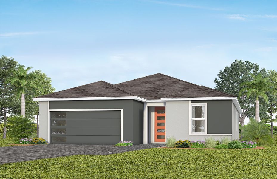 Front exterior of a home in the Del Webb Lakehaven community, located in Clermont, FL (Image 19).