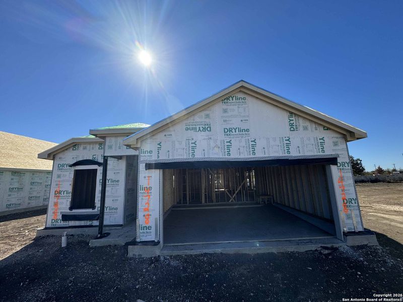 In-progress construction of a new home in Enclave at Hennersby Hollow 50's, San Antonio, TX (Image 19).