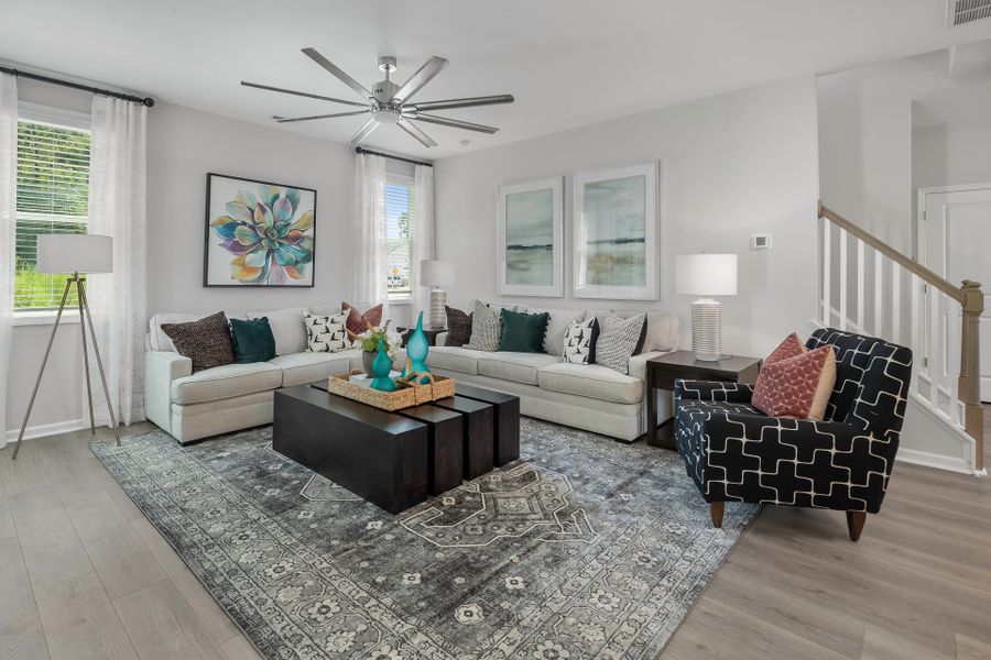 Representative furnished interior of a home built from the Finley by McKee Homes in Alder Creek, Benson (Image 5). Representative furnished interior of a home built from the Finley by McKee Homes in Alder Creek, Benson (Image 5).