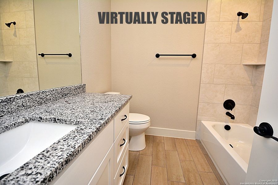 Furnished interior view inside a new home in , Blanco (Image 7). Furnished interior view inside a new home in , Blanco (Image 7).