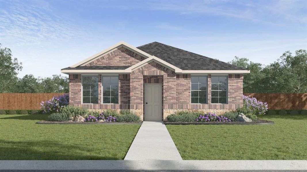 Front exterior of a new home in Magnolia at Legacy Hills, Celina, TX, highlighting curb appeal (Image 1). Front exterior of a new home in Magnolia at Legacy Hills, Celina, TX, highlighting curb appeal (Image 1).