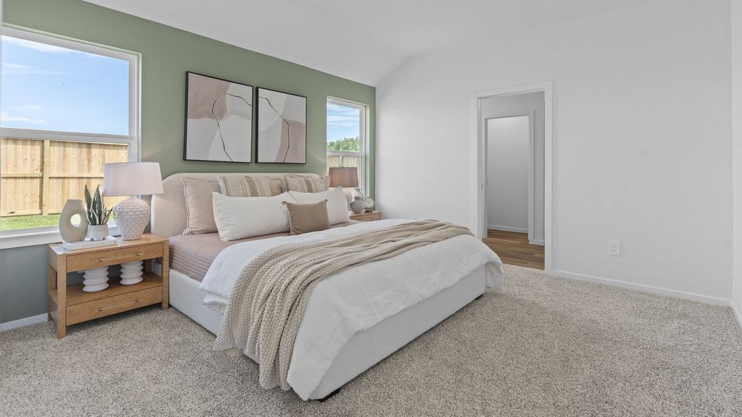 Furnished interior view inside a new home in Tamarron, Fulshear (Image 16).