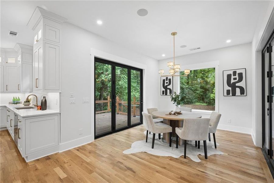 Furnished interior view inside a new home in , Atlanta (Image 57).