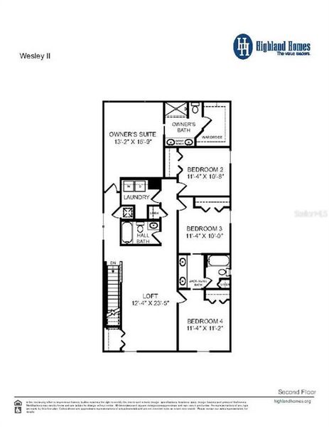 2D floor plan layout of this home in The Crossings - Single-Family Homes, St. Cloud, FL (Image 3).