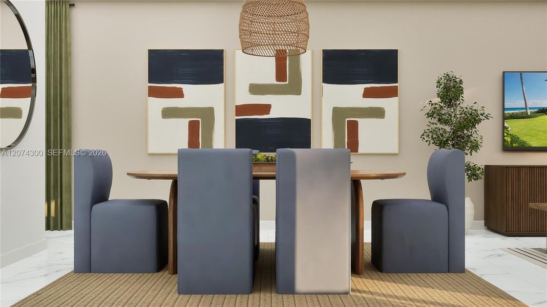 Furnished interior view inside a new home in Solterra, Sunrise (Image 6).