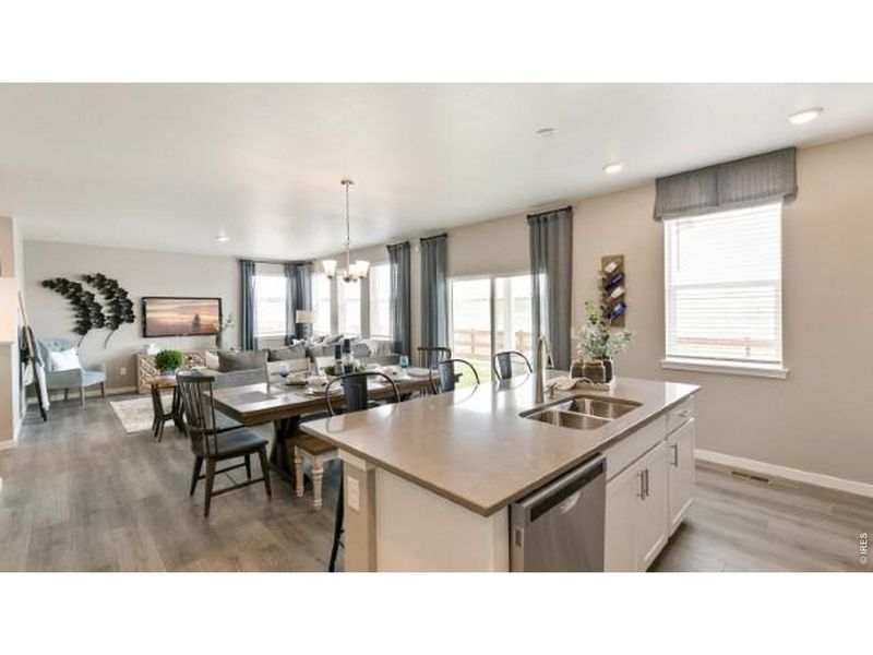 Furnished interior view inside a new home in Vista Meadows, Fort Lupton (Image 6).