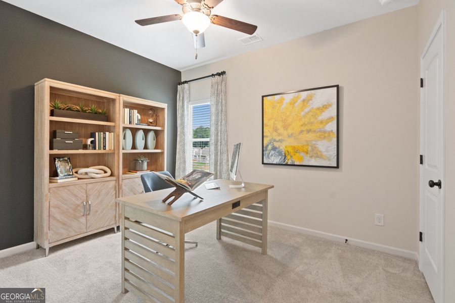 Furnished interior view inside a new home in Bryson Farms, Byron (Image 16). Furnished interior view inside a new home in Bryson Farms, Byron (Image 16).