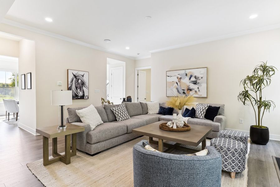 Representative furnished interior of a home built from the Lexington II by Caruso Homes in Rolling Meadows, Mooresville (Image 73).