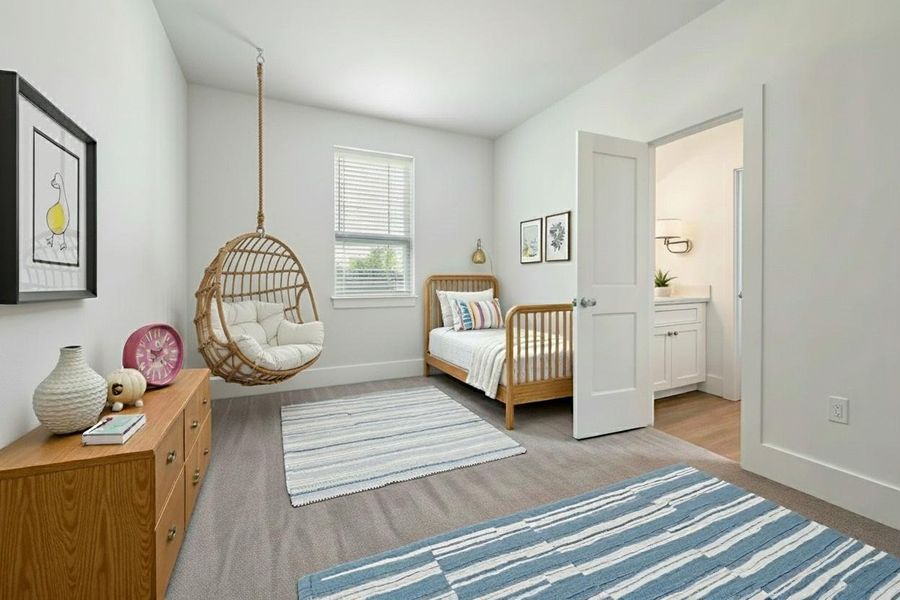 Furnished interior view inside a new home in , Houston (Image 36).