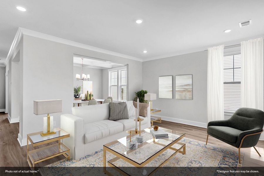 Furnished interior view inside a new home in Hendrix Farms, Lexington (Image 5). Furnished interior view inside a new home in Hendrix Farms, Lexington (Image 5).