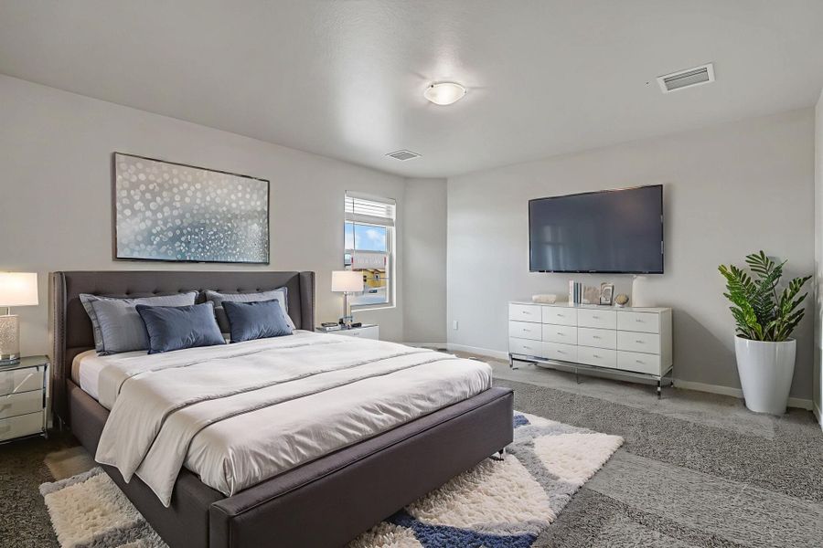 Furnished interior view inside a new home in Emerald Estates, Horizon City (Image 19). Furnished interior view inside a new home in Emerald Estates, Horizon City (Image 19).