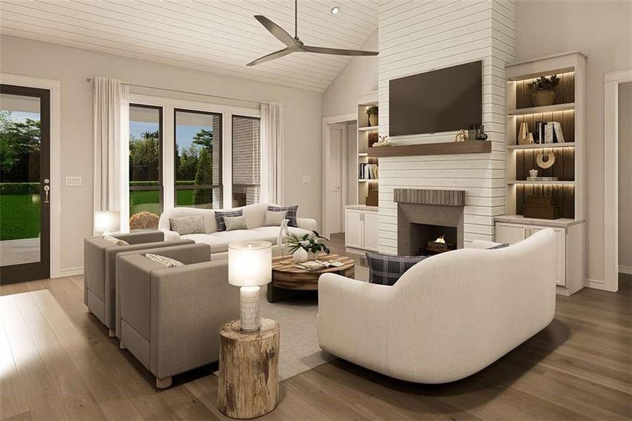 Furnished interior view inside a new home in , Maysville (Image 6).