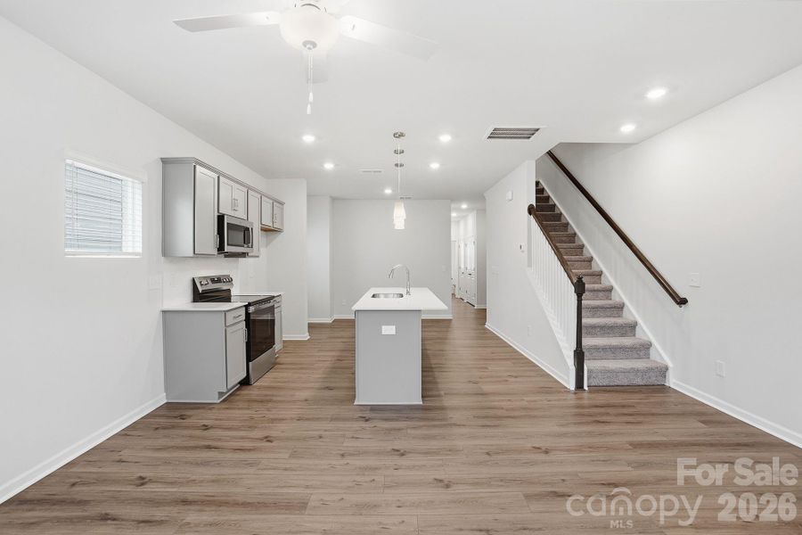 Furnished interior view inside a new home in Sloan Station, Charlotte (Image 12).