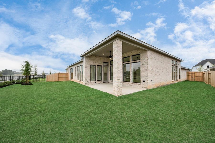 Exterior details and patio area of a home in Candela South, Richmond (Image 3).