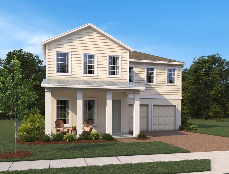 Representative exterior photo of a completed home built from the Griffin by Ashton Woods in Lake Cawood Traditional, Windermere, FL (Image 12).