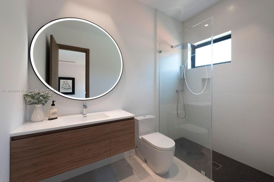 Furnished interior view inside a new home in , Miami Shores (Image 21).