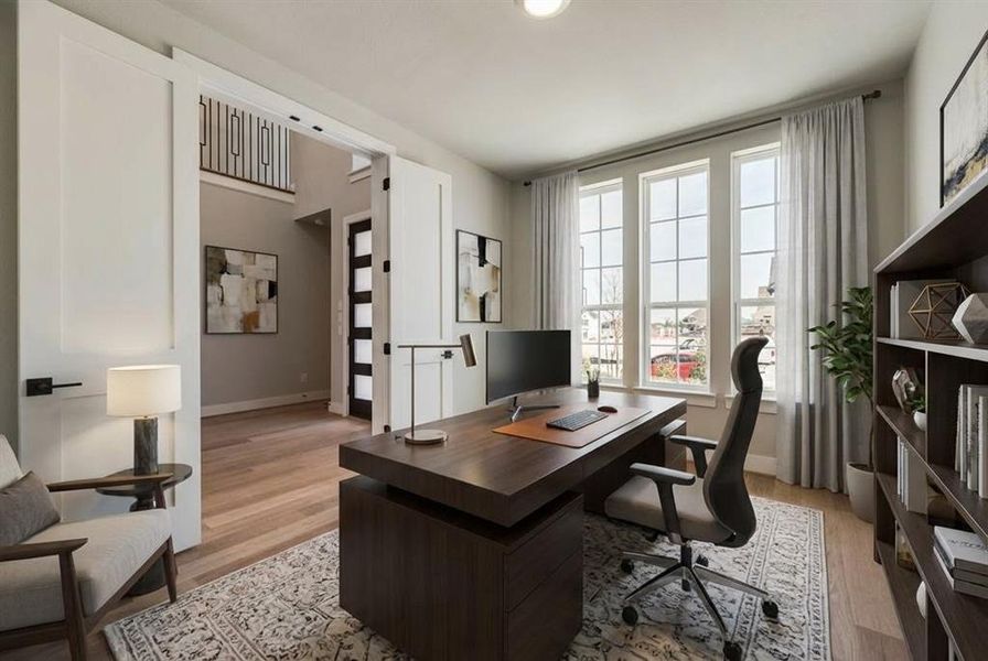 Furnished interior view inside a new home in Providence Cove, McKinney (Image 11).