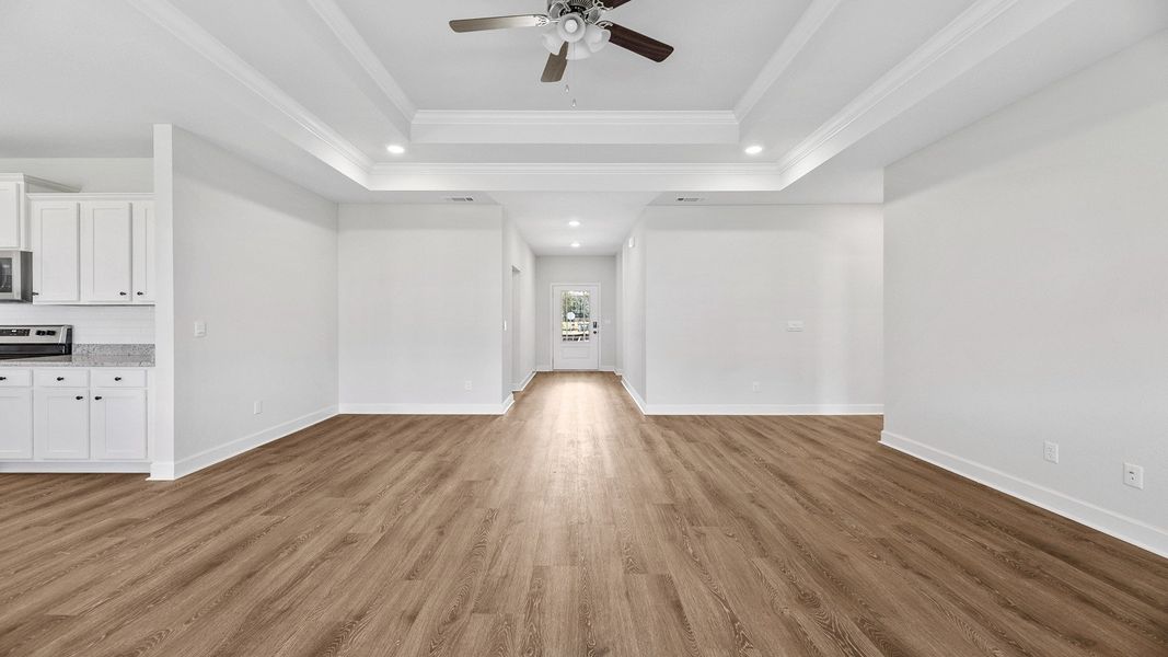 Representative unfurnished interior of a home built from the The Jasmine by D.R. Horton in Meadows at Rehwinkel, Crawfordville (Image 17).