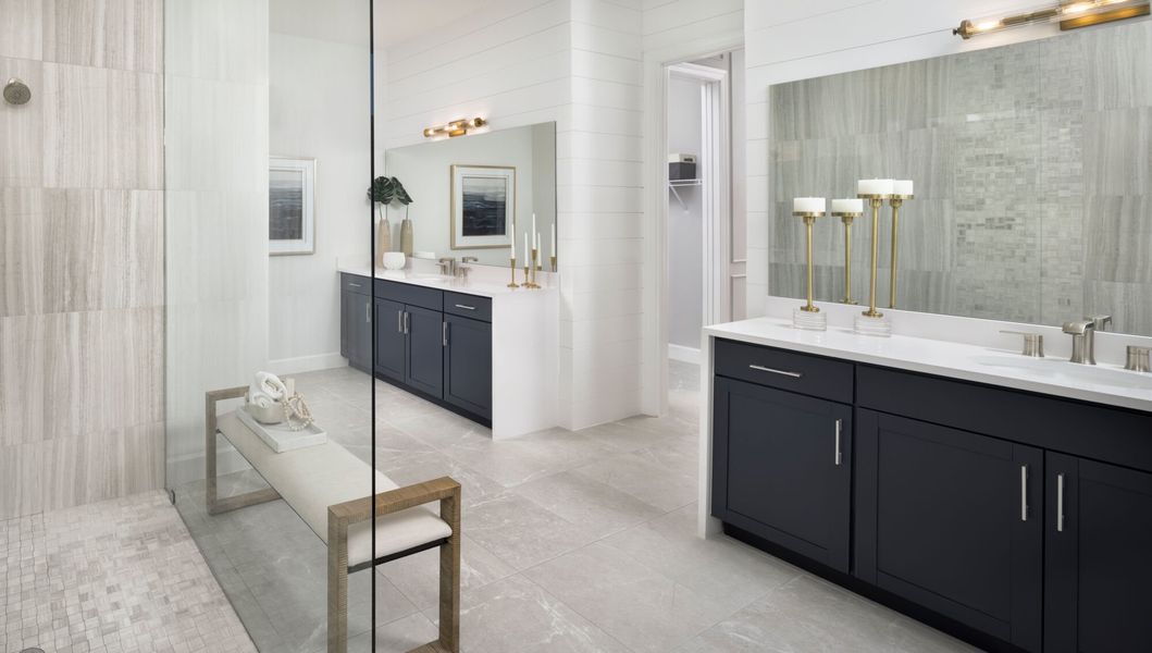 Furnished interior view inside a new home in Tradition, Port St. Lucie (Image 11).