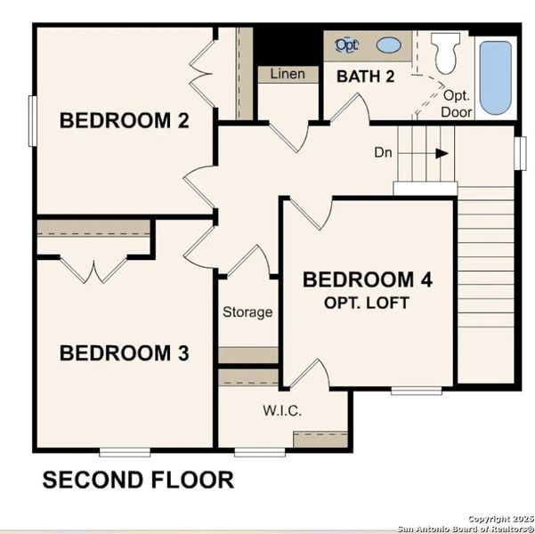 2D floor plan layout of this home in Senna, Leon Valley, TX (Image 3).